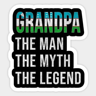 Grand Father Uzbekistani Grandpa The Man The Myth The Legend - Gift for Uzbekistani Dad With Roots From  Uzbekistan Sticker